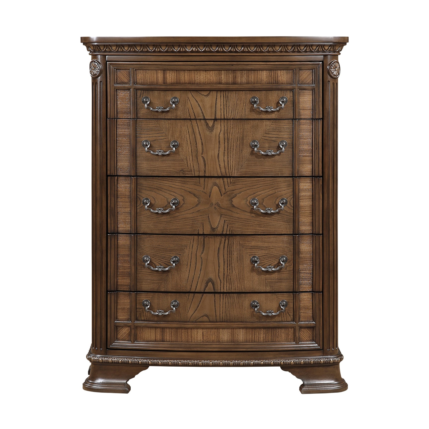Bridgepoint Brown/Dark Brown 5-Piece Queen Bedroom Set - Ornate Home