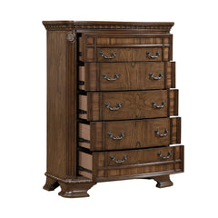 Bridgepoint Brown/Dark Brown 5-Piece Queen Bedroom Set - Ornate Home