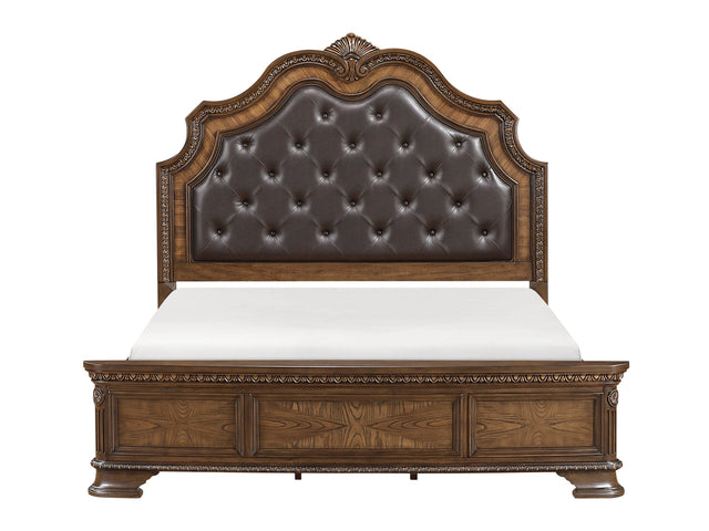 Bridgepoint Brown/Dark Brown Eastern King Bed - Ornate Home