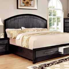 Bridger Gray/Black E.King Bed - Ornate Home
