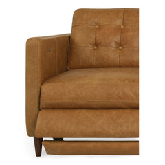 Bridgers Tan Leather Power Recliner Chair - Ornate Home
