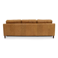 Bridgers Tan Leather Power Recliner Sofa - Ornate Home