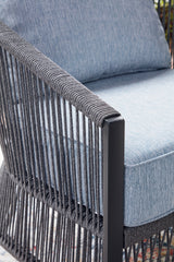Bridges Beach Gray Love/Chairs/Table Set (Set of 4) - Ornate Home