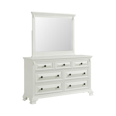 Bridgestone Antique White 5-Piece Queen Panel Bedroom Set
