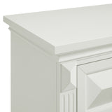 Bridgestone Antique White 5-Piece Queen Panel Bedroom Set - Ornate Home