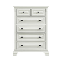 Bridgestone Antique White 6-Drawer Chest - Ornate Home