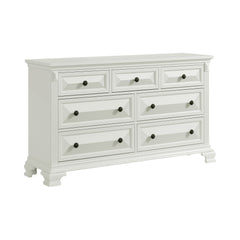 Bridgestone Antique White 7-Drawer Dresser - Ornate Home
