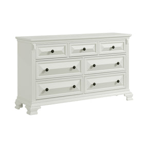 Bridgestone Antique White 7-Drawer Dresser - Ornate Home
