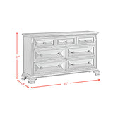 Bridgestone Antique White 7-Drawer Dresser - Ornate Home