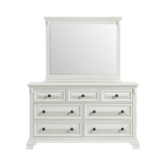 Bridgestone Antique White Dresser & Mirror Set - Ornate Home