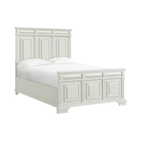 Bridgestone Antique White Queen Panel Bed - Ornate Home