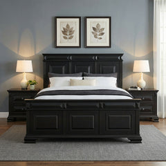 Bridgestone Black 3-Piece King Bedroom Set - Ornate Home