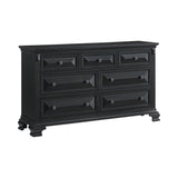 Bridgestone Black 4-Piece King Bedroom Set with 2 Nightstands & Dresser - Ornate Home