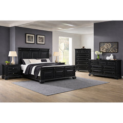 Bridgestone Black 5-Piece King Bedroom Set - Ornate Home