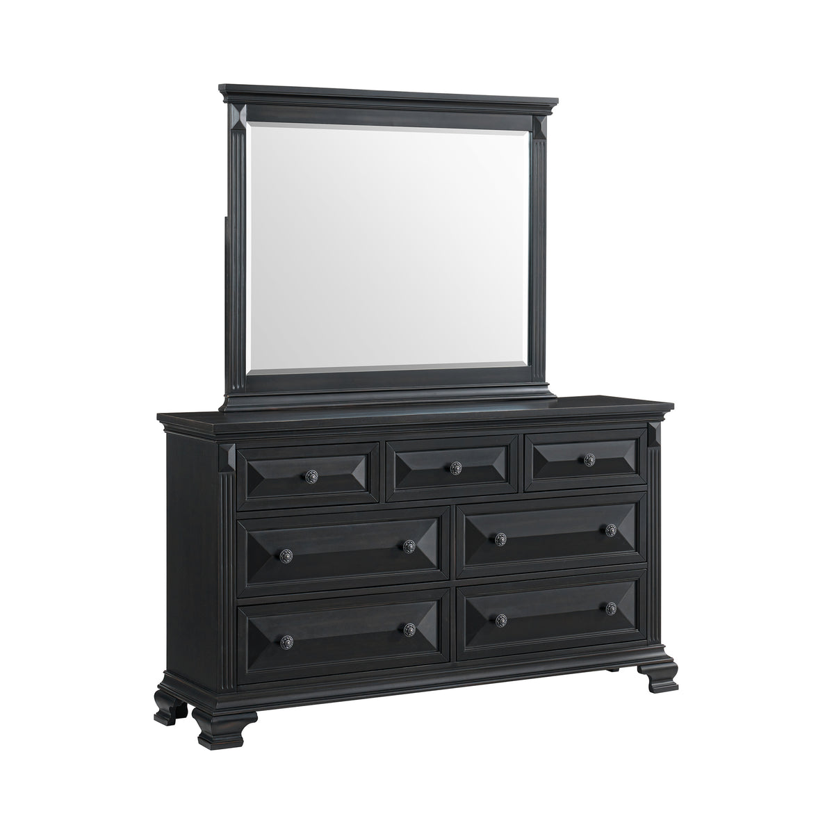Bridgestone Black 5-Piece King Panel Bedroom Set