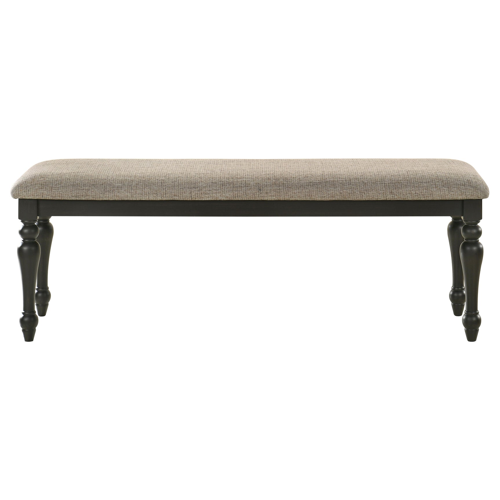 Bridget Charcoal Sandthrough Dining Bench - Ornate Home