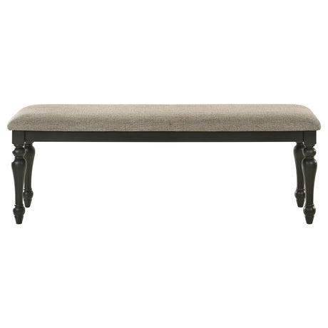 Bridget Charcoal Sandthrough Dining Bench - Ornate Home