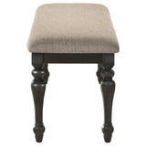 Bridget Charcoal Sandthrough Dining Bench - Ornate Home