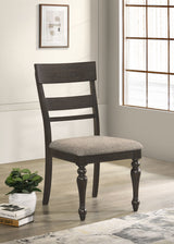 Bridget Charcoal Sandthrough Side Chair (Set of 2) - Ornate Home