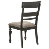 Bridget Charcoal Sandthrough Side Chair (Set of 2) - Ornate Home