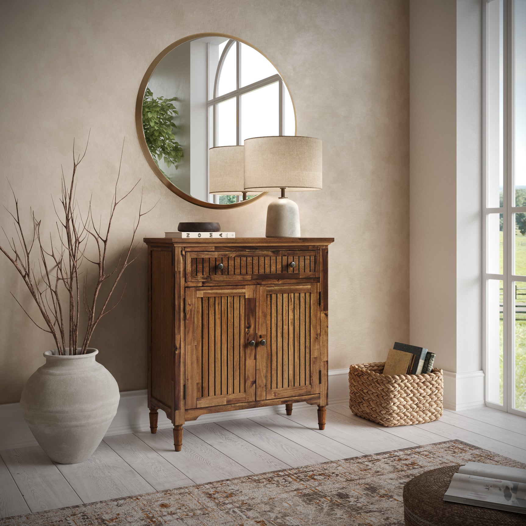 Bridgton Chestnut 32 Accent Cabinet - Ornate Home