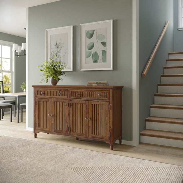 Bridgton Chestnut 58 Accent Cabinet - Ornate Home