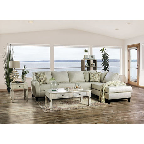 Bridie Ivory Sectional - Ornate Home