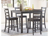 Bridson Gray Counter Height Dining Room Set (Set of 5) (Online Special Price) - Ornate Home