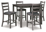 Bridson Gray Counter Height Dining Room Set (Set of 5) (Online Special Price) - Ornate Home