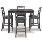Bridson Gray Counter Height Dining Room Set (Set of 5) (Online Special Price) - Ornate Home