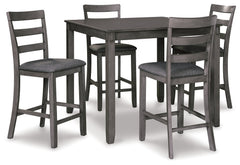 Bridson Gray Counter Height Dining Room Set (Set of 5) - Ornate Home