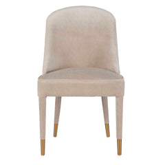 Brie Champagne Armless Chair (Set of 2) - Ornate Home