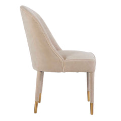 Brie Champagne Armless Chair (Set of 2) - Ornate Home