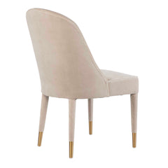 Brie Champagne Armless Chair (Set of 2) - Ornate Home
