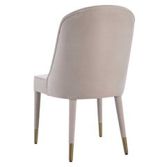 Brie Champagne Armless Chair (Set of 2) - Ornate Home