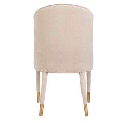 Brie Champagne Armless Chair (Set of 2) - Ornate Home