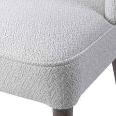Brie White Armless Chair (Set of 2) - Ornate Home