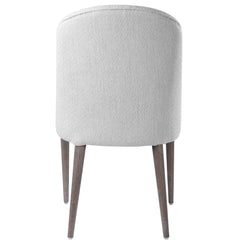 Brie White Armless Chair (Set of 2) - Ornate Home