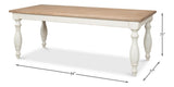 Brie White Dining Table - Ornate Home
