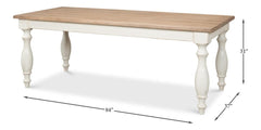 Brie White Dining Table - Ornate Home