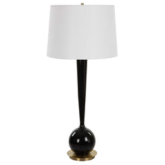 Brielle Polished Black Table Lamp - Ornate Home