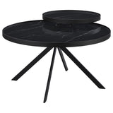 Briggs Black 2-piece Round Coffee and End Table Set - Ornate Home