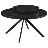Briggs Black 2-piece Round Coffee and End Table Set - Ornate Home