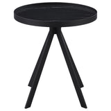 Briggs Black 3-piece Round Coffee and End Table Set - Ornate Home