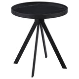 Briggs Black 3-piece Round Coffee and End Table Set - Ornate Home