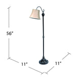 Briggs Downbridge Brown Floor Lamp - Ornate Home