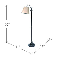 Briggs Downbridge Brown Floor Lamp - Ornate Home