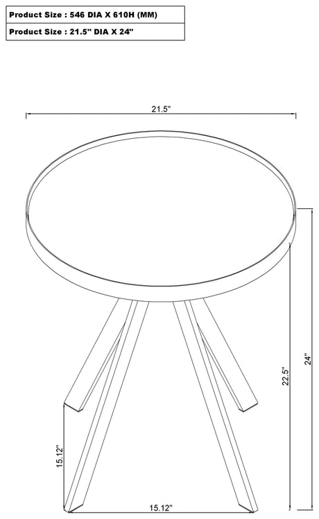 Briggs White 3-piece Round Coffee and End Table Set - Ornate Home