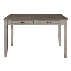 Brightleaf Brown / Light Gray 5-piece Dinig Table Set - Ornate Home