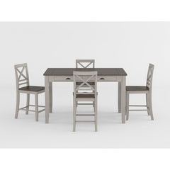 Brightleaf Brown/Light Gray Counter Height Table - Ornate Home